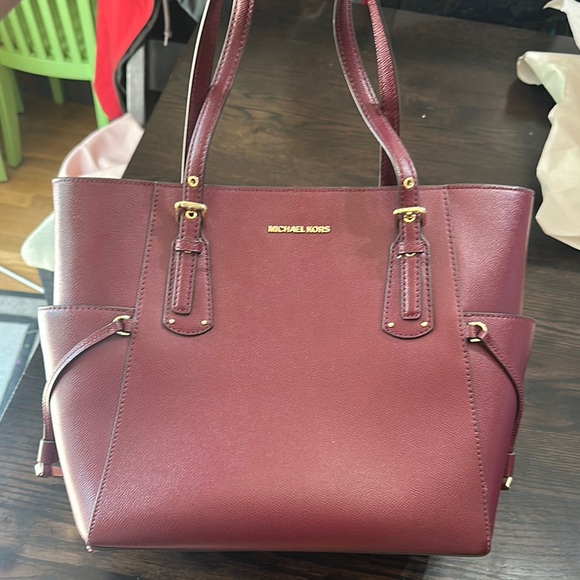 Michael Kors Red Voyager Tote